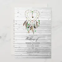 Rustic Indian legend Tribal Boho Wedding Invitation