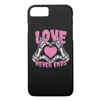 Valentines Day Heart Skeleton Hands Heart iPhone 8/7 Case