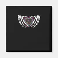 Skeleton Hand Heart Muertos Mexican Day Of Dead Magnet