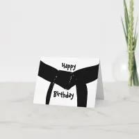 Martial Arts Black Belt Birthday Card