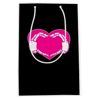 Heart Skeleton Hands Gothic Valentine  Classic Medium Gift Bag