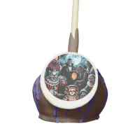 Zombie, Clown, Vamp and Haunted Doll Halloween Cake Pops