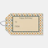 Kawaii Shells Yellow and Blue Gift Tags