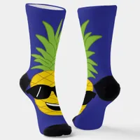 Giant Pineapples Funny Hawaiian Luau Socks