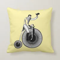 Model T Penny Farthing Classic Throw Pillow