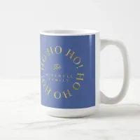 Blue Gold Christmas Ho Ho Ho ID1009 Coffee Mug