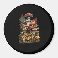 Cottagecore  Goblincore Mushroom Foraging Magnet