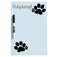 Dry erase - Seven Toed Paw Prints Dry-Erase Board