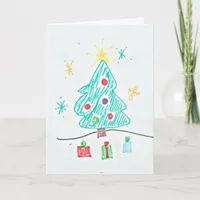 Add your Child's Artwork to this Christmas Card