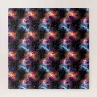 Stellar Symphony Galactic Nebulas Pattern Jigsaw Puzzle