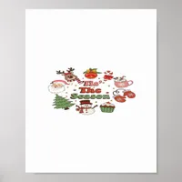 Tis The Season Christmas Acrylic Block Poster