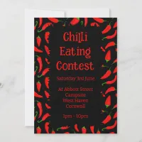 Chilli Eating Contest Invitation