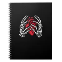 Skeleton Hands Holding Heart Halloween Costume  Notebook