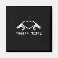 Thrash Skeleton Hands Heart Classic Magnet