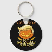 Trumpkin Make Halloween Great Again – Retro Pumpki Keychain