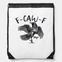 F Caw F Essential Classic Aesthetic Drawstring Bag