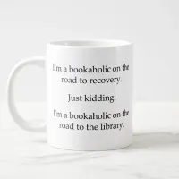 Bookaholic on the Road Giant Coffee Mug