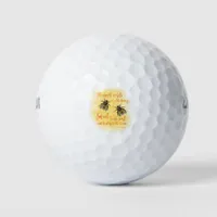 Pleasant words bee Bible Quote Golf Balls