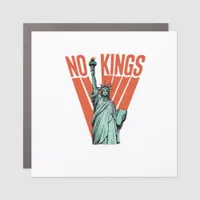 No Kings Statue Of  Protest  American Classic Car Magnet