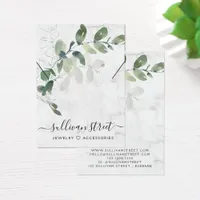 Eucalyptus Marble Earrings Necklace Display Card