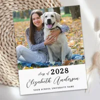 Budget Simple Photo Senior Graduation Invitation