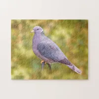 Beautiful Band-Tailed Pigeon in My Backyard Jigsaw Puzzle