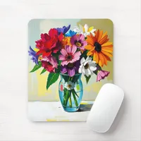 Pretty Floral Botanical   Mouse Pad