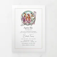 Chic Social Club Après Ski Bachelorette Weekend Tri-Fold Invitation
