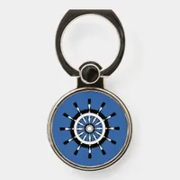 Phone Ring - White and Black Helm on Blue