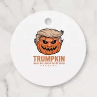 Trumpkin Pumpkin, Halloween Classic Favor Tags