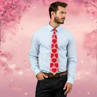 Valentines love heart gift for him lover neck tie