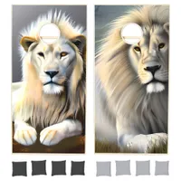 Two Ethereal Lions Art Cornhole Set