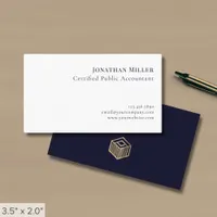 Simple Modern CPA Business Card