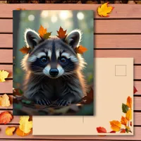 Cute Raccoon | Keeping in Touch Postcard