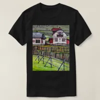 Transylvania Village, Romanian Scenery Painting T-Shirt