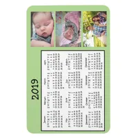 Personalized Photo  Mini Magnet Calendar 2018