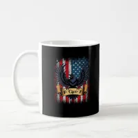F-Caw-F Crow Bird Retro USA Flag Vintage F-Caw-F Coffee Mug