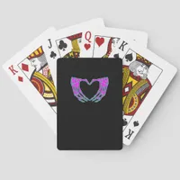 Pastel Goth Clothing, Skeleton Heart Hands  Poker Cards