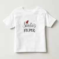 santas helper cute holiday toddler t-shirt