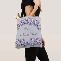 Romantic and Poetic Pastel Lilac Watercolor Tote Bag