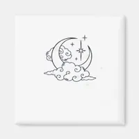 Whimsigoth Clouds Moon Witchy Classic Magnet