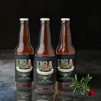 US 250 Aurora Black Beer Bottle Label