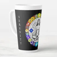 Tranquility and Serenity Peaceful Meditation Latte Mug