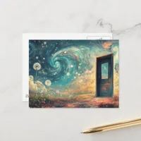 The magical doorway postcard