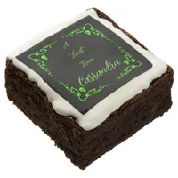 Halloween Slime Green Personalized  Brownie