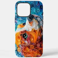 Colorful Cavalier King Charles Portrait iPhone 16 Pro Max Case