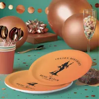 Basic Witch Modern Women Halloween  Paper Plates