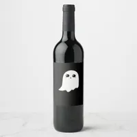 Little Boo Funny Meme Wine Label