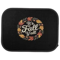 It’s Fall Y’all Halloween Bats Pumpkin Trendy Car Floor Mat