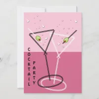 retro Cocktail party Invitation